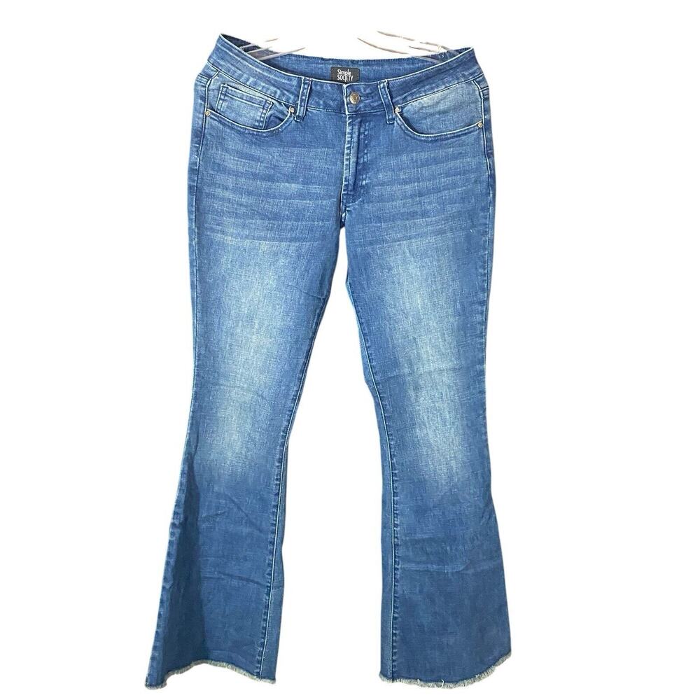 Simple Society Size 9/29 Dark Wash Womens Denim Jeans Stretch High Rise